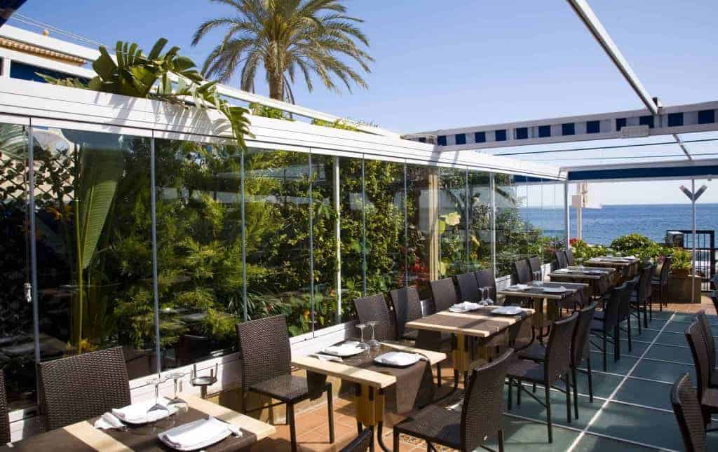 Terraza del restaurante Pepe y estrella Jávea