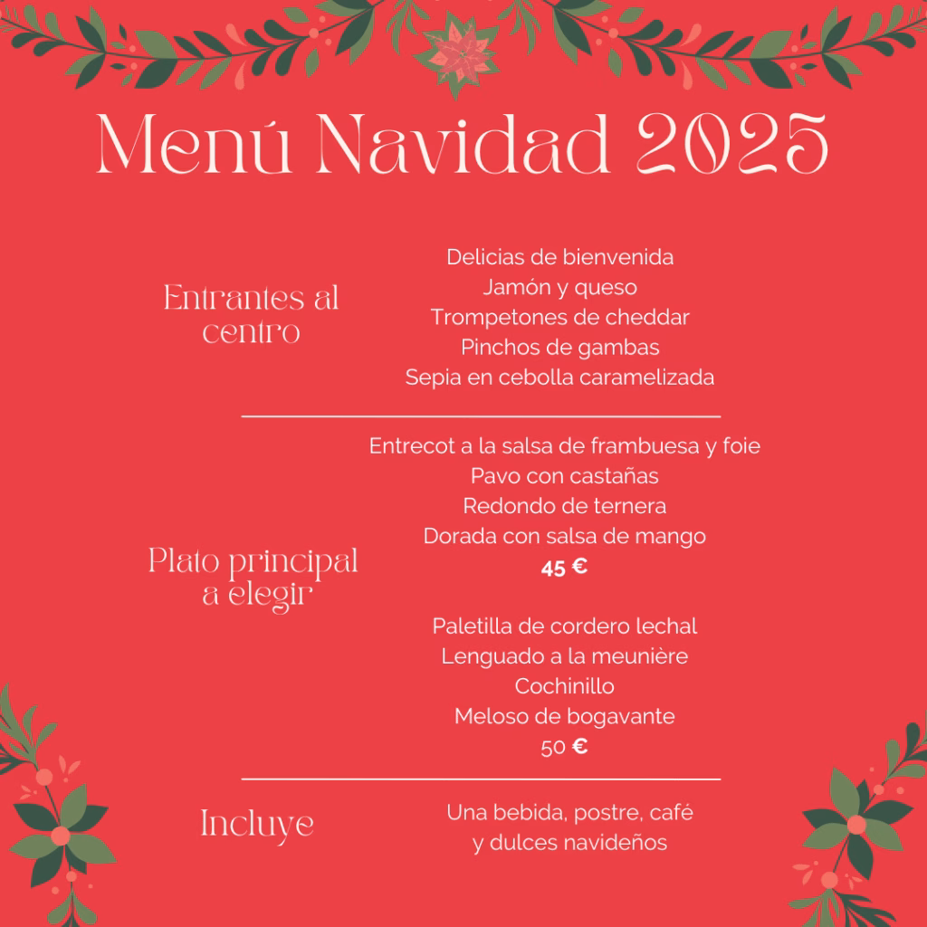Menu Navidad Javea